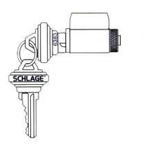 Schlage 16210605 Polished Brass F-Series 1 x 2.25 Inch Triple