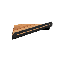Teak Wood / Matte Black