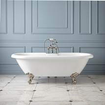 White / Oil Rubbed Bronze Feet