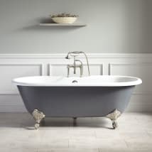 Dark Gray / Brushed Nickel Feet