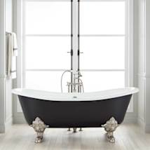 Black / Brushed Nickel Feet