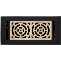Matte Black / Antique Brass