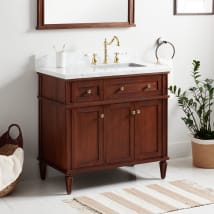 Antique Brown / Carrara Marble