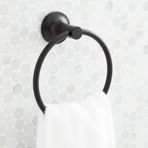 Lentz Toilet Paper Holder - Matte Black | Zinc | Signature Hardware 466405