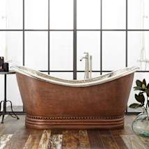 Antique Copper Patina / Black Drain