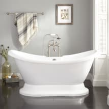 White / Chrome Drain