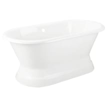 White / Chrome Drain