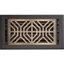 Black / Antique Brass