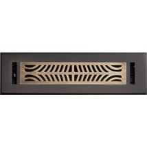 Black / Antique Brass