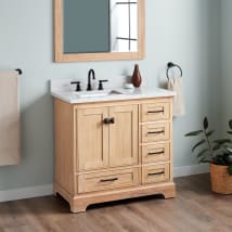 Driftwood Brown / Carrara Marble