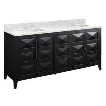 Black / Carrara Marble