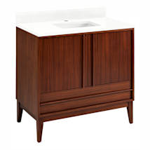 Washed Walnut / Feathered White