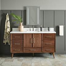 True Walnut / Feathered White