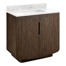 Deep Taupe / Carrara Marble