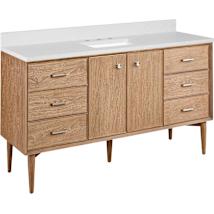 Washed Teak / Feathered White