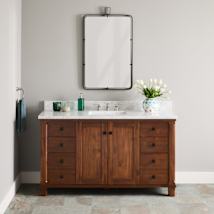 Tawny Brown / Carrara Marble