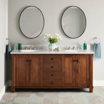 Tawny Brown / Carrara Marble