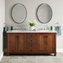 Tawny Brown / Carrara Marble
