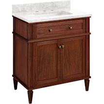 Antique Brown / Carrara Marble