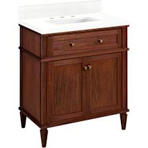 Antique Brown / Feathered White