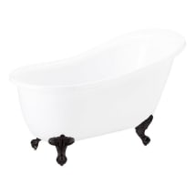 White / Oil Rubbed Bronze Feet