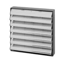 Off-White Aluminum Shutter And Steel Frame