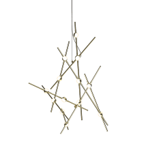 Satin Brass / White Optical