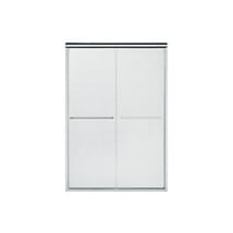 Silver with Lake Mist Glass Pattern