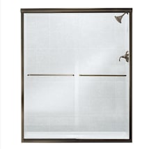 Deep Bronze with Smooth Clear Glass Pattern