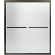Anodized Deep Bronze with Frosted Glass Pattern