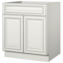 Off White with Charcoal Glaze