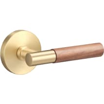 Satin Brass / Walnut