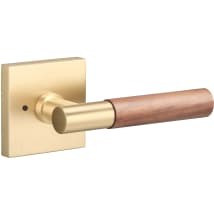 Satin Brass / Walnut