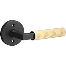 Flat Black / Satin Brass