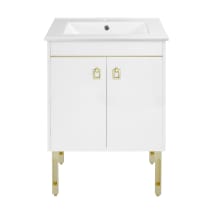 White / Gold Accent