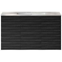 Black Oak / Glossy White