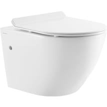 Swiss Madison SM-WT514 St. Tropez Back-to-Wall Elongated Toilet Bowl White Fixture Toilet Bowl Only