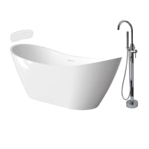 White / Polished Chrome Hardware
