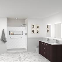 White Herringbone Tile