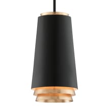 Textured Black / Gold Leaf