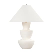 Patina Brass / Ivory Texture Ceramic