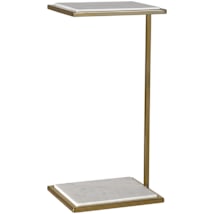 Brushed Brass / White