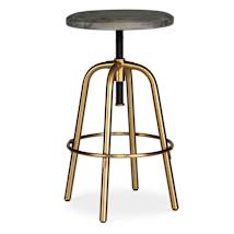 Brushed Brass / Light Gray