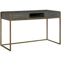 Brushed Brass / Light Gray