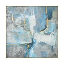 Abstract Blues / Gold Frame