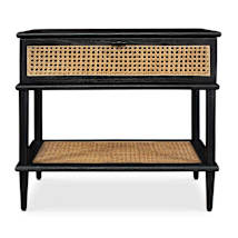 Black / Rattan