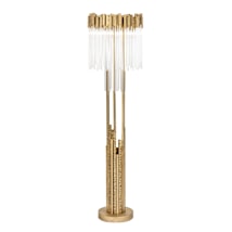 Havana Gold / Clear Fluted Glass
