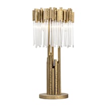 Havana Gold / Clear Fluted Glass