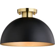 Matte Black / Satin Brass