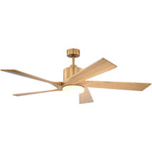 Satin Brass / Light Oak